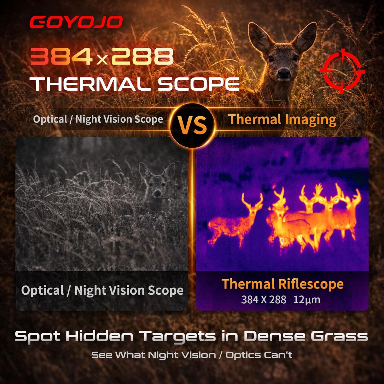 Hunting Thermal Imaging Scope - GOYOJO Termal Dürbün 384x288, 1500-1800m Menzilli,