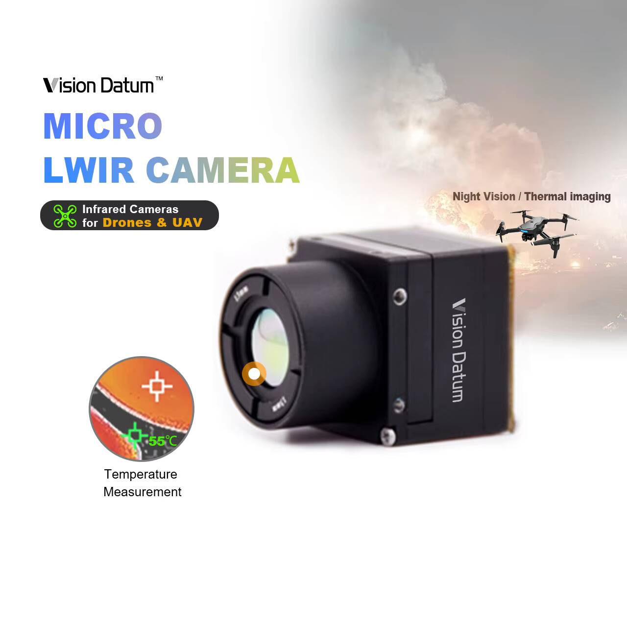 1280X1024 LWIR 12Um Soğutmasız - Thermal Imager Drone Gimbal incelemesi ve fiyatı