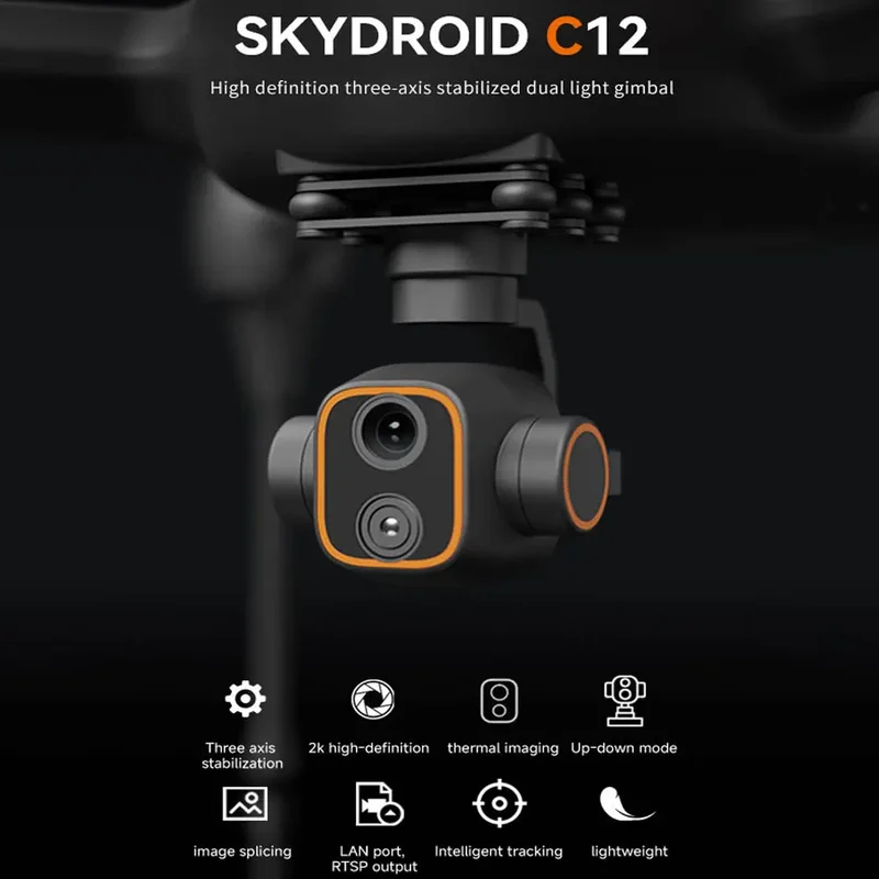 Skydroid C12 2K HD Termal Görü - Thermal Imager Drone Gimbal incelemesi ve fiyatı