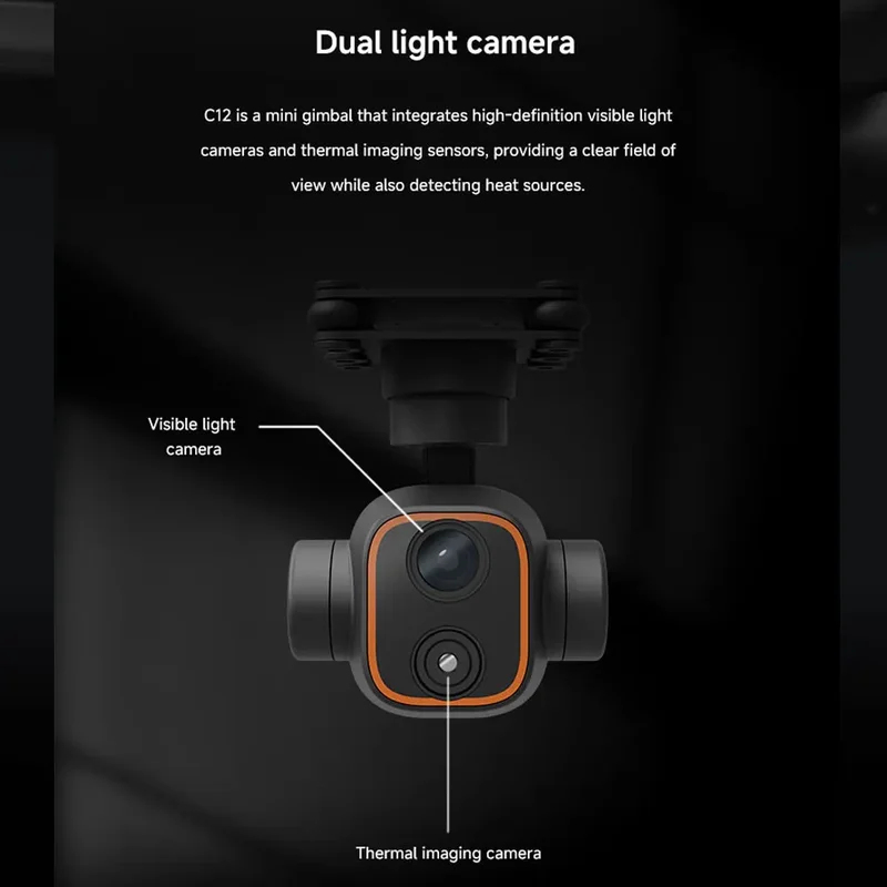 Skydroid C12 2K HD Termal Görü - Thermal Imager Drone Gimbal incelemesi ve fiyatı